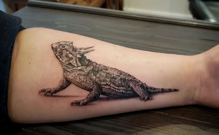Horned Toad Tattoo