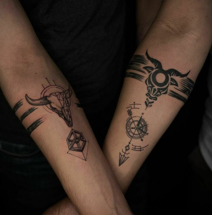 Zodiac Sign Armband Tattoo