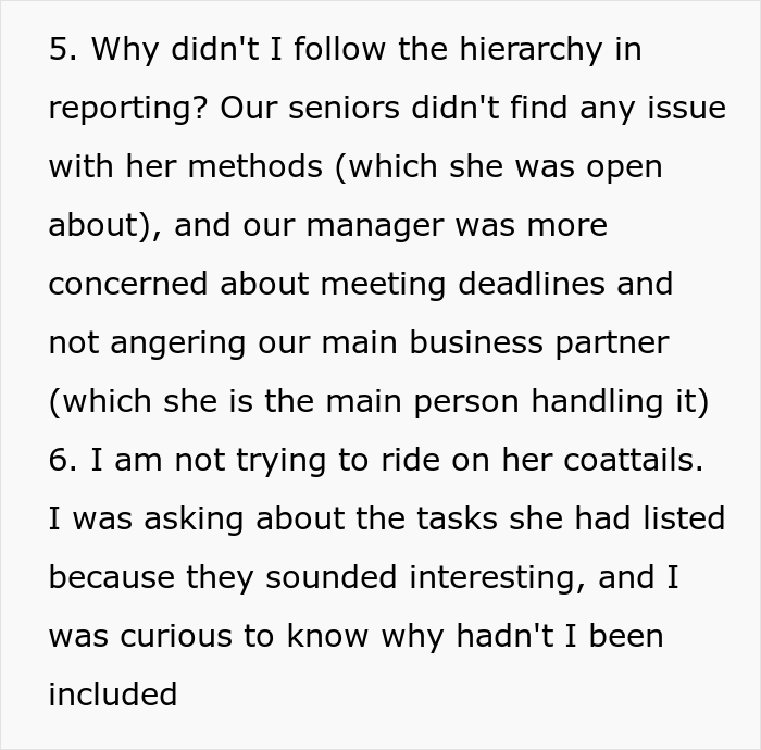 26 Y.O. Woman Reports Her Coworker To HR For Creating "An Overly Hostile Work Environment," Folks Online Call Her The Jerk 26 Y.O. Woman Reports Her Coworker To HR For Creating "An Overly Hostile Work Environment," Folks Online Call Her The Jerk