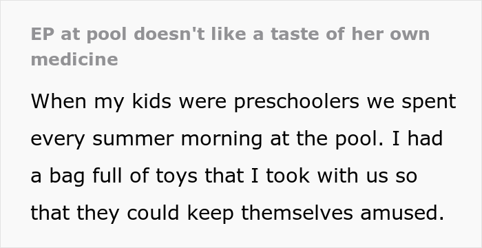 "Entitled Parent At Pool Doesn't Like A Taste Of Her Own Medicine": Woman Demands Children Share Toys With Her Kid, Regrets It