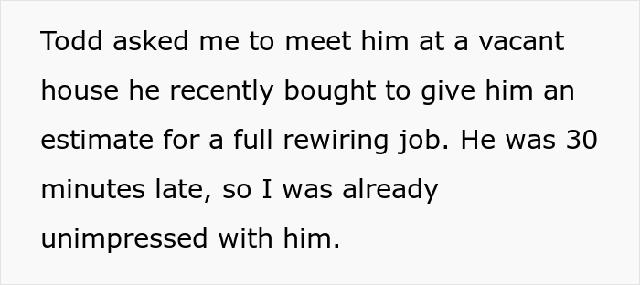 Electrician Is Hired To Guide An Inspector Through A House Avoiding Problematic Places, Does The Complete Opposite