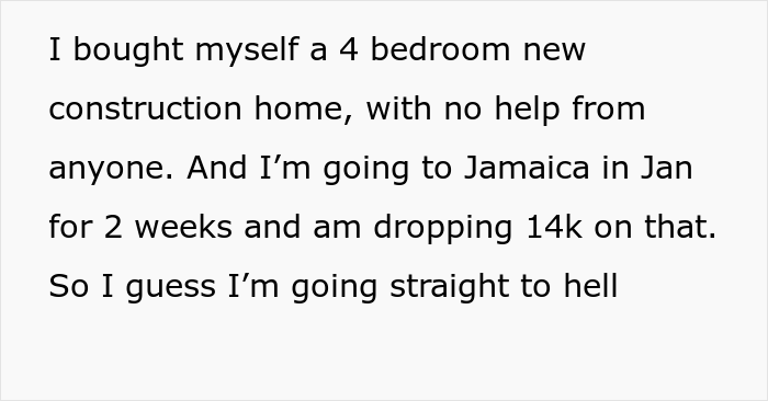 Mother Freaks Out After Finding Out How Much Her Childfree Cousin Spent On A Vacation, Calls Her 'Disgusting' Mother Freaks Out After Finding Out How Much Her Childfree Cousin Spent On A Vacation, Calls Her 'Disgusting'