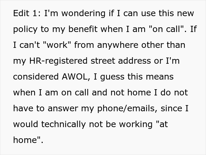 Boss Refuses To Admit To His Hilariously Dumb Mistake, Enforces An Absurd Work-From-Home Policy Instead Boss Refuses To Admit To His Hilariously Dumb Mistake, Enforces An Absurd Work-From-Home Policy Instead