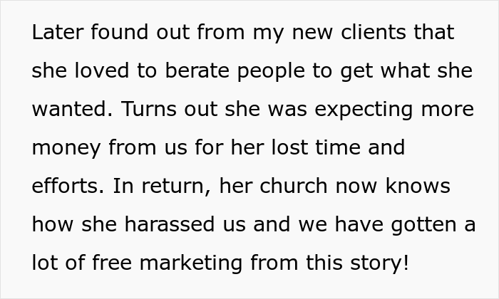 Karen Keeps Demanding Free Things From This Travel Agency Even Though She Already Got A Refund, Gets Embarrassed In Front Of Members Of Her Church Karen Keeps Demanding Free Things From This Travel Agency Even Though She Already Got A Refund, Gets Embarrassed In Front Of Members Of Her Church