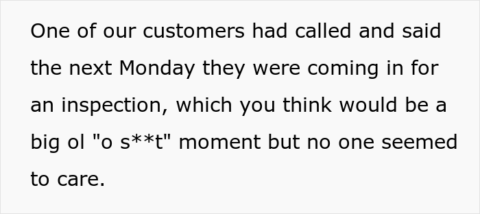 "'You Can't Work Overtime Even Though We're 3000 Behind.' OK, I Won't, Then" "'You Can't Work Overtime Even Though We're 3000 Behind.' OK, I Won't, Then"