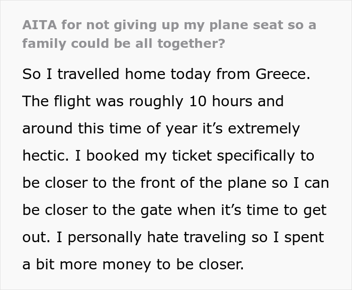 Woman Causes A Scene On A Plane After A Man Who Paid Extra Just To Be There Refused To Switch Seats With Her Woman Causes A Scene On A Plane After A Man Who Paid Extra Just To Be There Refused To Switch Seats With Her