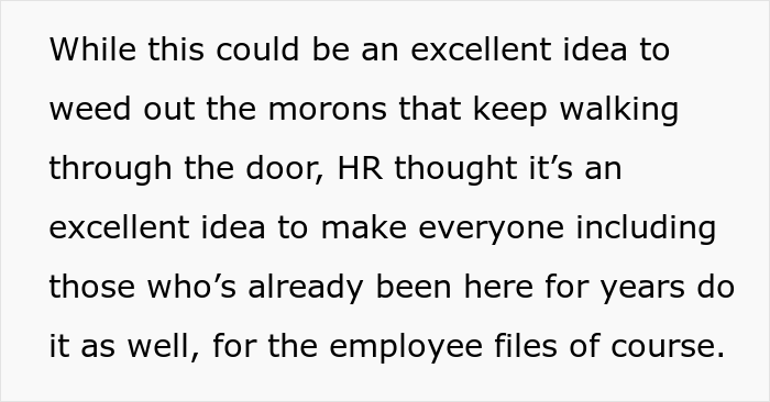 HR Makes Employees Take A Skill Test Designed For New Hires, They Maliciously Comply, HR Ends Up Scoring The Lowest