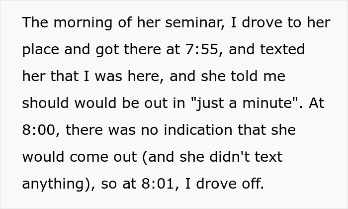 ‘Chronically Late’ Woman Has An Important Appointment, Her Friend Who Was Supposed To Get Her There Leaves When She’s Late