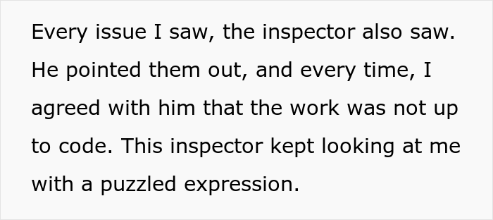 Electrician Is Hired To Guide An Inspector Through A House Avoiding Problematic Places, Does The Complete Opposite Electrician Is Hired To Guide An Inspector Through A House Avoiding Problematic Places, Does The Complete Opposite