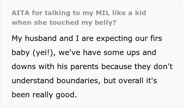 MIL Won’t Stop Touching Mom-To-Be’s Belly Despite Knowing That It Triggers Her, Gets Publicly Embarrassed