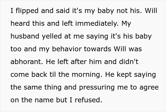 Woman Chooses To Die On The Hill Of Not Allowing Her Husband’s Infertile Friend To Give Her Child A Name He Likes