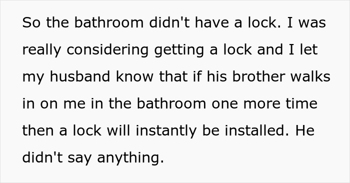 Creepy Man Keeps Walking In On His Sister-In-Law In The Bathroom, Family Drama Ensues Creepy Man Keeps Walking In On His Sister-In-Law In The Bathroom, Family Drama Ensues
