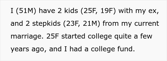 Dad Let His Daughter Know He Won’t Be Paying For Her Wedding And Refuses To Help Her Further With Student Debt, But Contributes To Stepdaughter’s Wedding