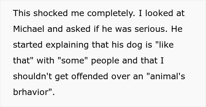 "He advised me to get rid of 'toxic' sensitivity.": Guy tells GF his dog thinks he's ugly, then blames her for going home