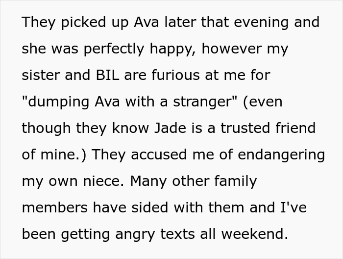 Parents 'Make' Aunt Babysit Even Though She Warned Them She Was Unavailable, Family Drama Ensues When She Then Leaves The Baby With A 'Stranger' Parents 'Make' Aunt Babysit Even Though She Warned Them She Was Unavailable, Family Drama Ensues When She Then Leaves The Baby With A 'Stranger'