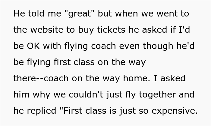 "How Very 1950s Of You": Woman Gets A Reality Check After Taking Husband's First Class Seat And Making Him Fly Coach "How Very 1950s Of You": Woman Gets A Reality Check After Taking Husband's First Class Seat And Making Him Fly Coach