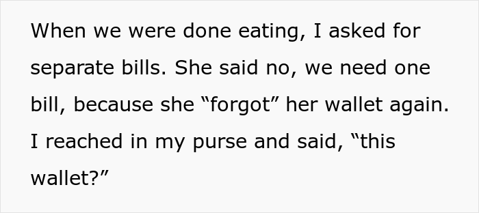 Woman's SIL "Forgets" Her Wallet All The Time When They Go To Restaurants, So She Took It For Her
