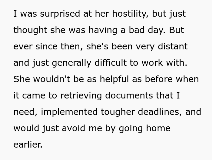 26 Y.O. Woman Reports Her Coworker To HR For Creating "An Overly Hostile Work Environment," Folks Online Call Her The Jerk 26 Y.O. Woman Reports Her Coworker To HR For Creating "An Overly Hostile Work Environment," Folks Online Call Her The Jerk