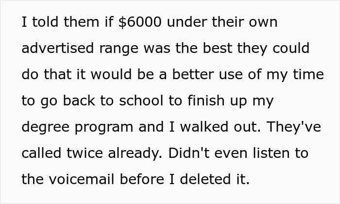 Unemployed Candidate Is Told At The Job Interview That They Should Happily Accept Any Offer Above $0, They Just Stand Up And Leave Unemployed Candidate Is Told At The Job Interview That They Should Happily Accept Any Offer Above $0, They Just Stand Up And Leave
