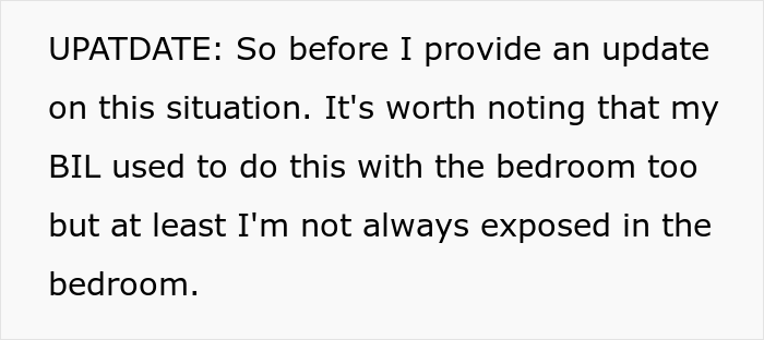 Creepy Man Keeps Walking In On His Sister-In-Law In The Bathroom, Family Drama Ensues Creepy Man Keeps Walking In On His Sister-In-Law In The Bathroom, Family Drama Ensues