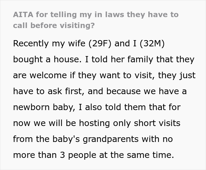 "That Was It": Man Has Had Enough Of In-Laws Visiting Without Notice "That Was It": Man Has Had Enough Of In-Laws Visiting Without Notice