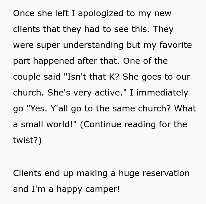 Karen Keeps Demanding Free Things From This Travel Agency Even Though She Already Got A Refund, Gets Embarrassed In Front Of Members Of Her Church Karen Keeps Demanding Free Things From This Travel Agency Even Though She Already Got A Refund, Gets Embarrassed In Front Of Members Of Her Church