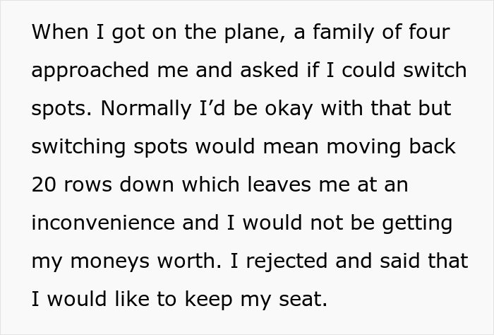 Woman Causes A Scene On A Plane After A Man Who Paid Extra Just To Be There Refused To Switch Seats With Her Woman Causes A Scene On A Plane After A Man Who Paid Extra Just To Be There Refused To Switch Seats With Her
