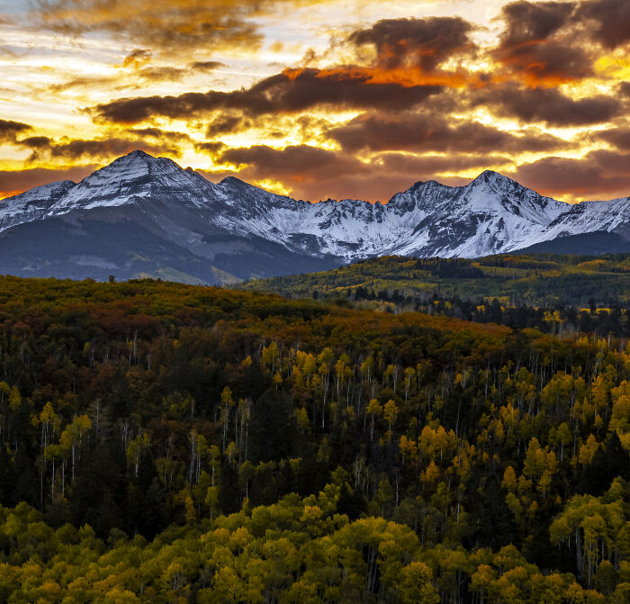 Snowy Mountains Sunrise