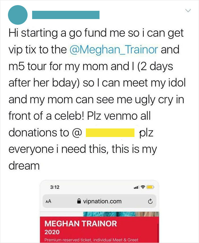 "For My Mom's Birthday, I'm Taking Her To Meet My Favorite Singer."