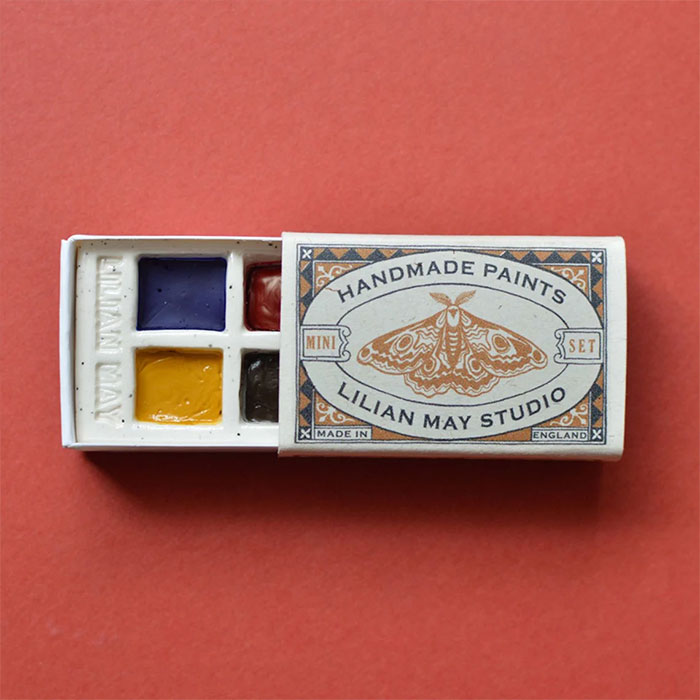 Handmade Water Colour Matchbox Paint Set