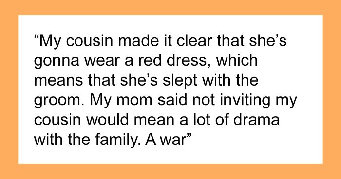 Woman Wears Red Dress To Cousin’s Wedding To Show That She Slept With The Groom First, But The Bride Outsmarts Her