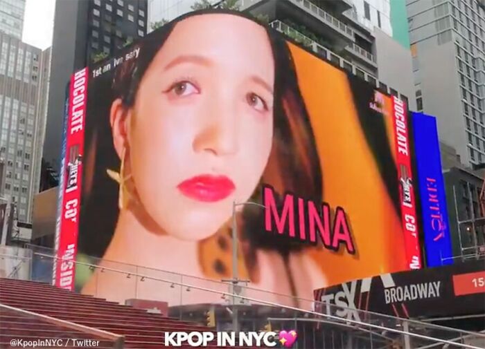 Her Face Was At The Curve Of The Screen. (Sorry Twice Mina!)