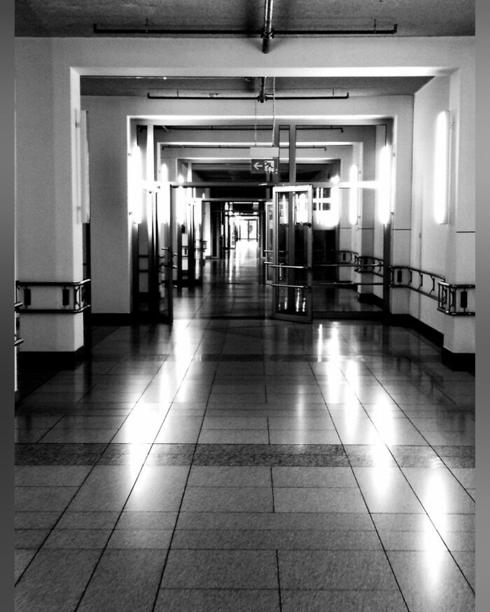 Empty Hospital After An Evacuation Because Of A Bomb Alarm