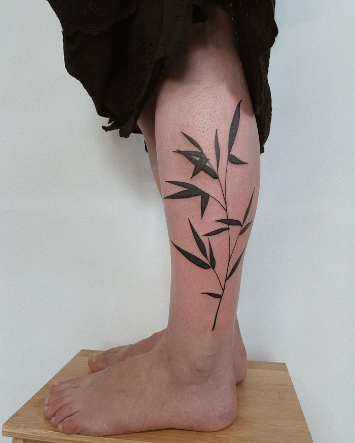 Plant Calf Tattoo