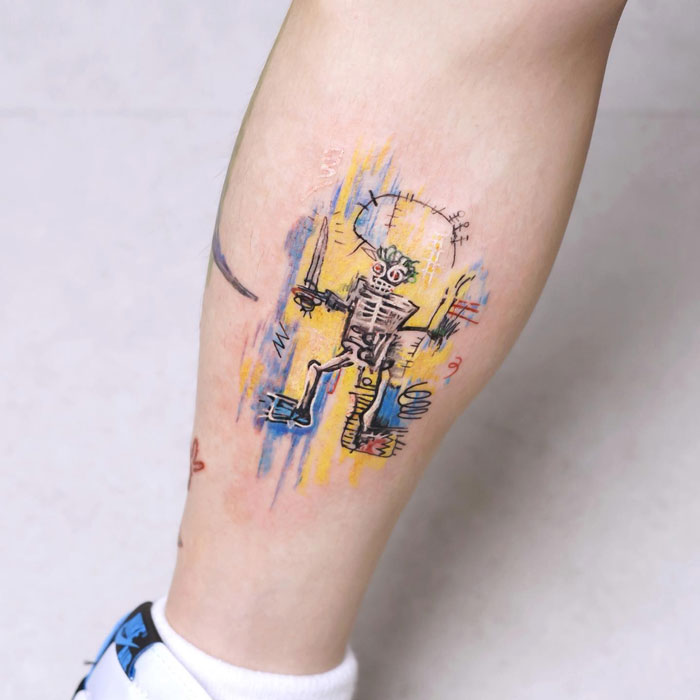 Jean Michel Basquiat Art Tattoo