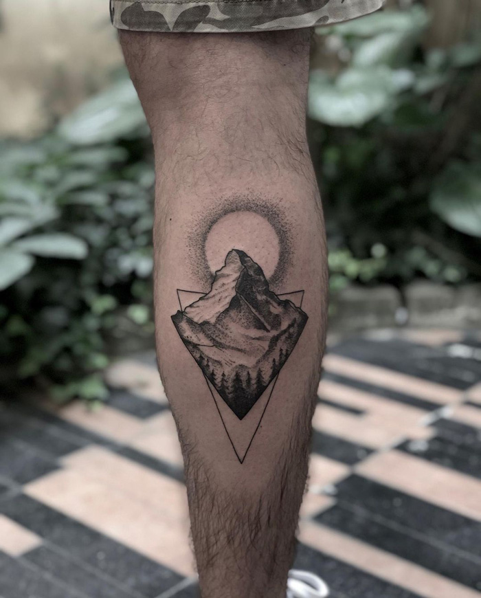 Mountain Calf Tattoo