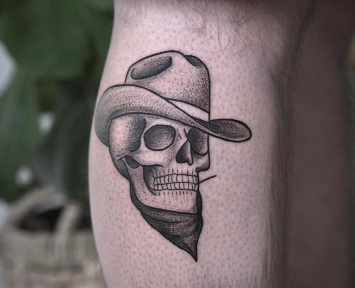 Skull Cowboy Tattoo