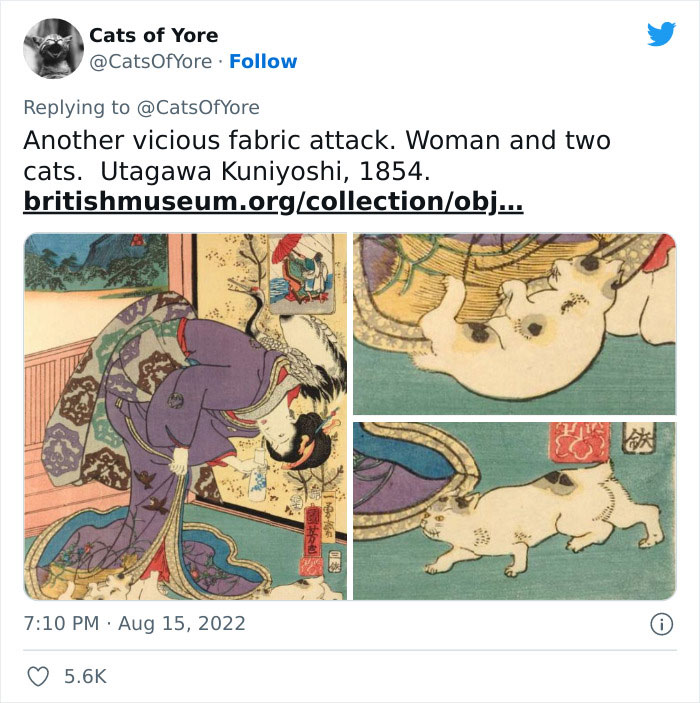 Cats Ruining Stuff Isn’t Only A Modern Struggle As It Is Shown In These 24 Pics Through History, Shared By Folks Online