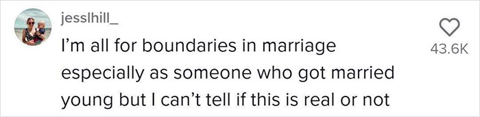 Christian Woman Lists All The Boundaries She And Her Husband Have, Like Not Sitting Next To The Opposite Gender, Apparently It's All A Joke Christian Woman Lists All The Boundaries She And Her Husband Have, Like Not Sitting Next To The Opposite Gender, Apparently It's All A Joke