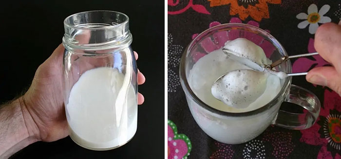 Foam Milk With A Frother