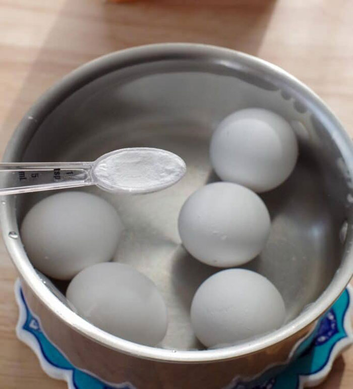 Add A Teaspoon Of Baking Soda To The Water When You Make Hard-Boiled Eggs