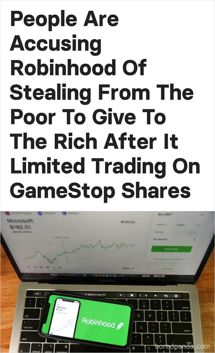 People Are Accusing Robinhood Of Stealing From The Poor To Give To The Rich After It Limited Trading On Gamestop Shares