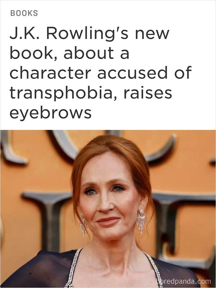 J.k. Rowling's New Book, About A Character Accused Of Transphobia, Raises Eyebrows