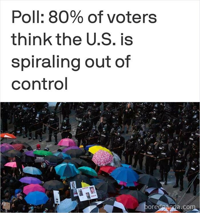 Poll: 80% Of Voters Think The U.S. Is Spiraling Out Of Control