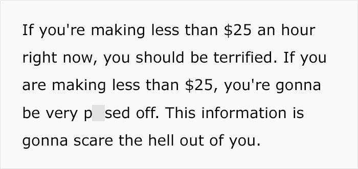 TikToker Explains Why Making $25 An Hour In The US Is Not Enough, Sparks Important Discussion TikToker Explains Why Making $25 An Hour In The US Is Not Enough, Sparks Important Discussion
