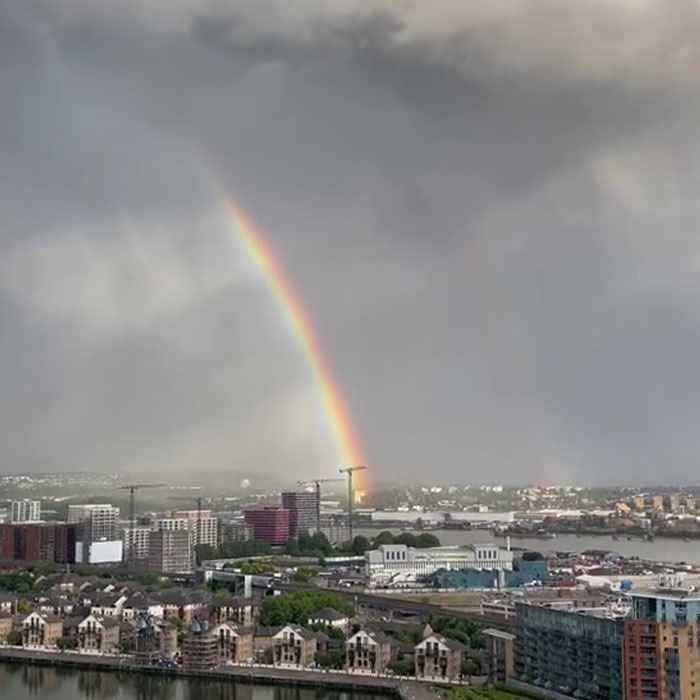 Hours After Queen Elizabeth Passed, British Skies Were Full Of Rainbows And Clouds Resembling The Queen