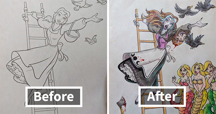 30 Times Adults Improvised And ‘Ruined’ Kids’ Coloring Books