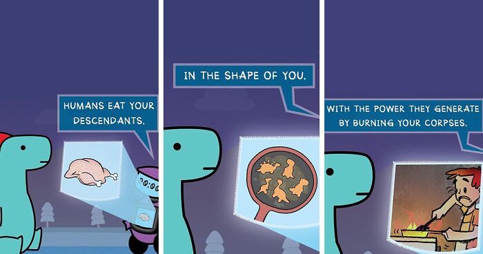30 Honest Comics About Mental Health Illustrated With Dinosaurs (New Pics)