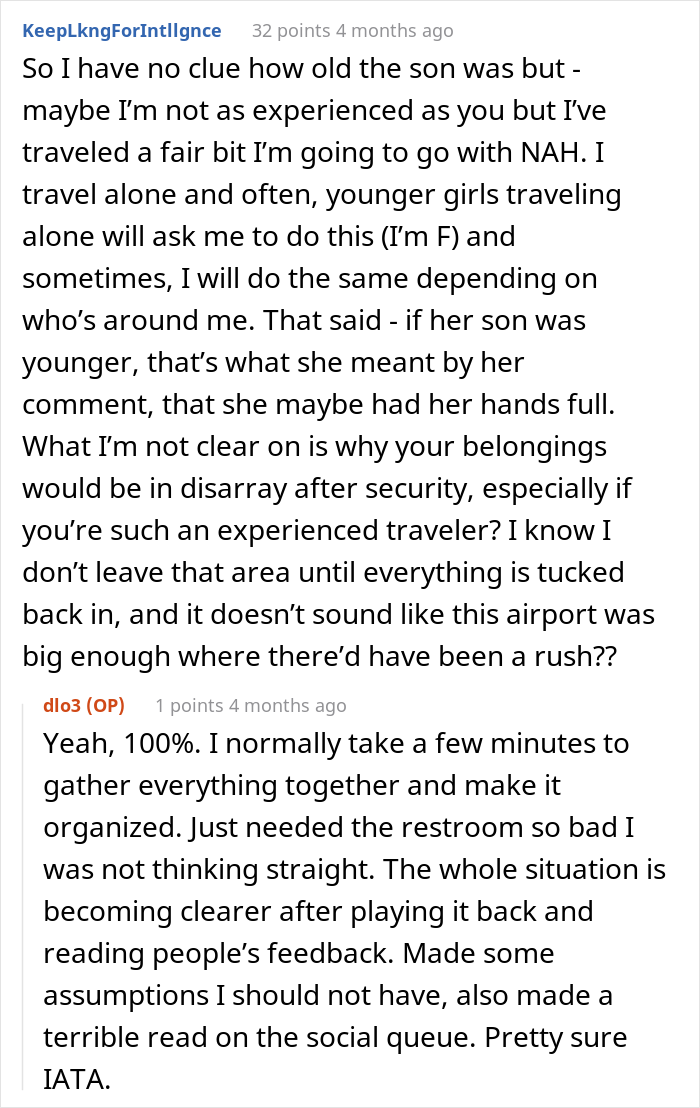 Man Is Puzzled That A Woman Turned Down His Request To Watch His Belongings At The Airport While He Uses The Restroom Man Is Puzzled That A Woman Turned Down His Request To Watch His Belongings At The Airport While He Uses The Restroom
