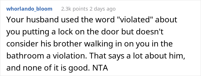 Creepy Man Keeps Walking In On His Sister-In-Law In The Bathroom, Family Drama Ensues Creepy Man Keeps Walking In On His Sister-In-Law In The Bathroom, Family Drama Ensues